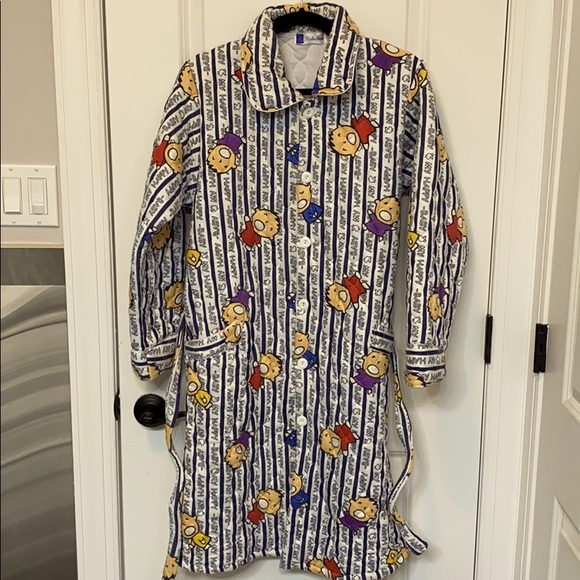 Long Warm Pajamas with Happy Baby Design - Picture 1 of 9